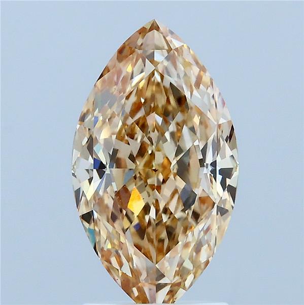 2.32ct Marquise FANCY LIGHT BROWNISH YELLOW VS1 Lab Created Diamond