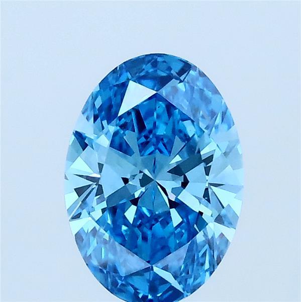 1ct Oval FANCY VIVID BLUE VS1 Lab Created Diamond