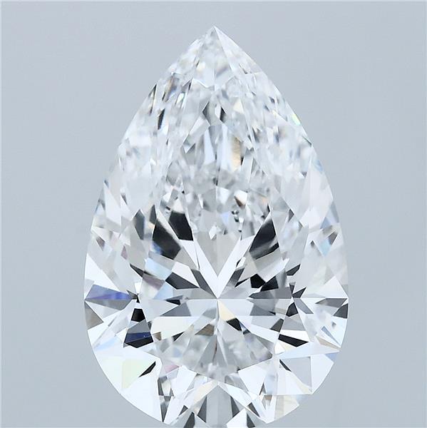 4.85ct Pear D VVS2 Lab Created Diamond