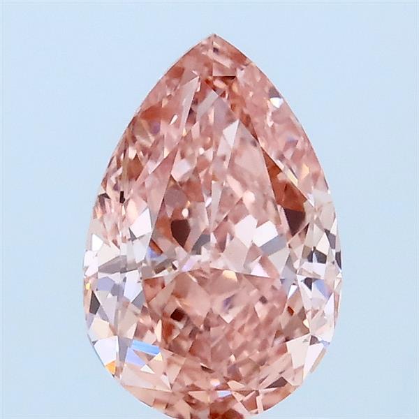 1.37ct Pear FANCY VIVID PINK VVS2 Lab Created Diamond