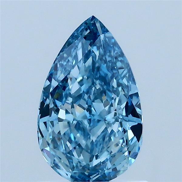 1.1ct Pear FANCY VIVID BLUE VS1 Lab Created Diamond