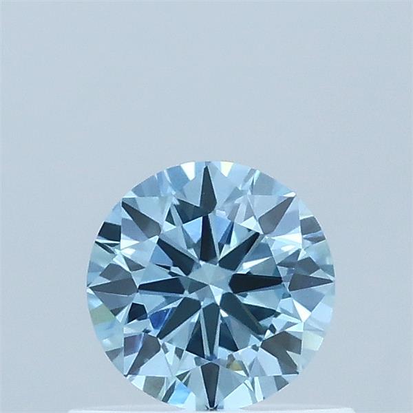 0.51ct Round FANCY VIVID BLUE VVS2 Lab Created Diamond