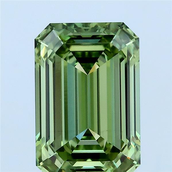 3.03ct Emerald FANCY VIVID GREEN VS1 Lab Created Diamond