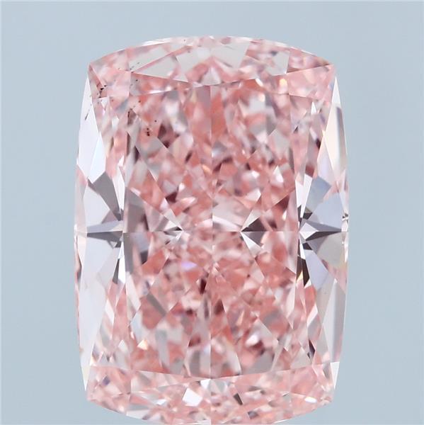 6.01ct Cushion FANCY VIVID PINK VS2 Lab Created Diamond