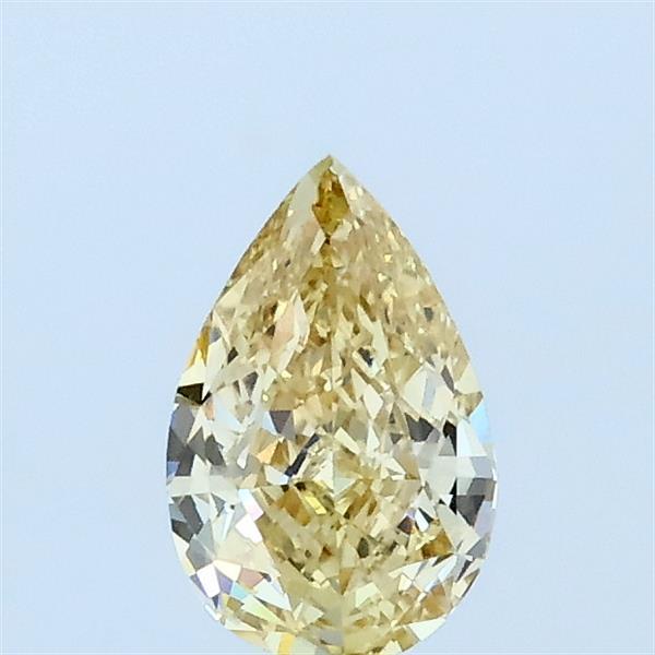 0.53ct Pear FANCY YELLOW VVS2 Lab Created Diamond