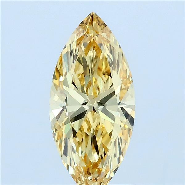 1.06ct Marquise FANCY INTENSE YELLOW IF Lab Created Diamond