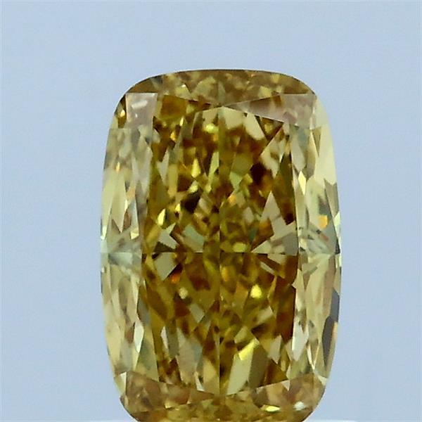 1.05ct Cushion FANCY INTENSE YELLOW VVS2 Lab Created Diamond