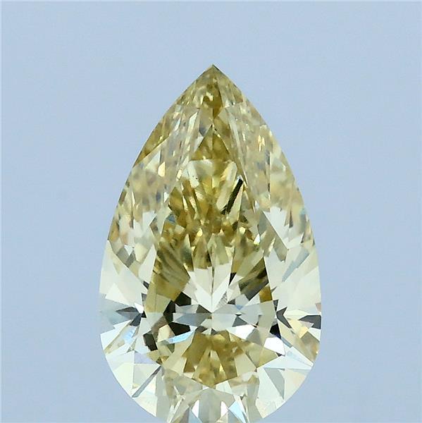 2.03ct Pear FANCY INTENSE YELLOW VS1 Lab Created Diamond