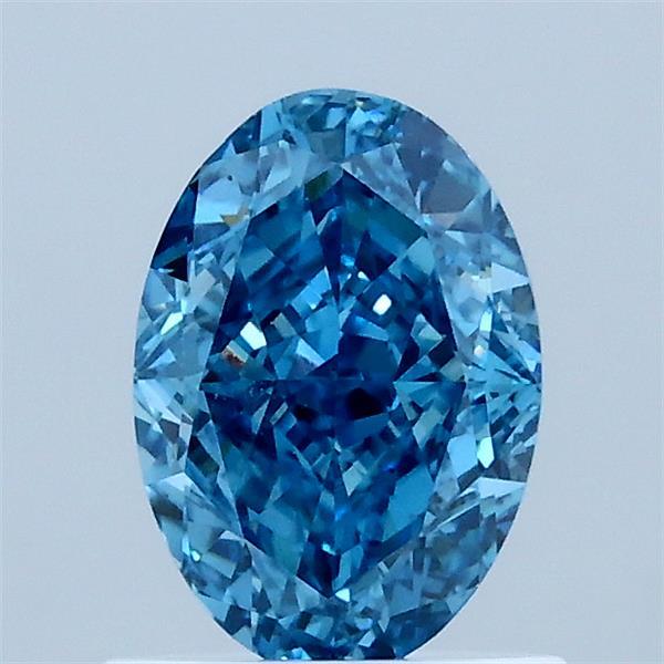 1.06ct Oval FANCY VIVID BLUE VS1 Lab Created Diamond