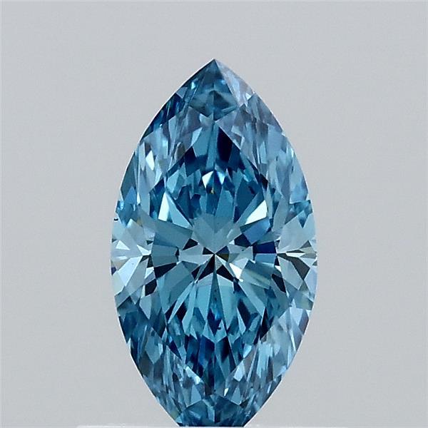 0.63ct Marquise FANCY VIVID BLUE VS1 Lab Created Diamond