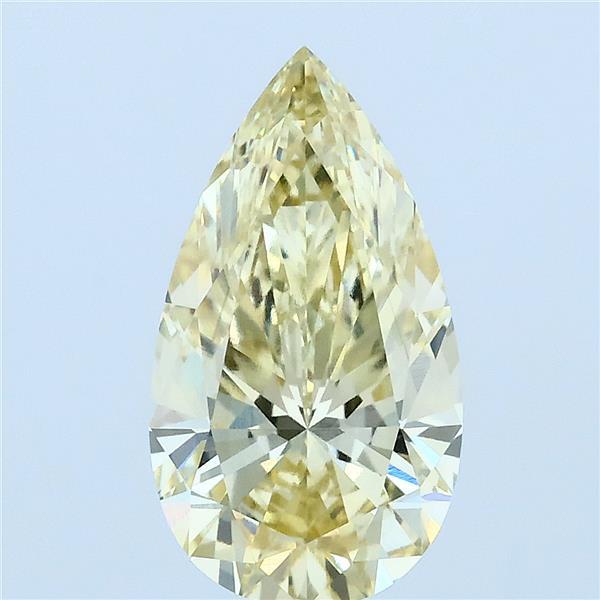 2.28ct Pear FANCY YELLOW VVS2 Lab Created Diamond