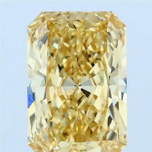 3.1ct Radiant FANCY VIVID YELLOW VVS2 Lab Created Diamond