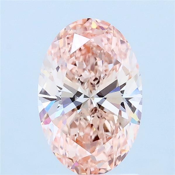 1.33ct Oval FANCY INTENSE PINK VS1 Lab Created Diamond