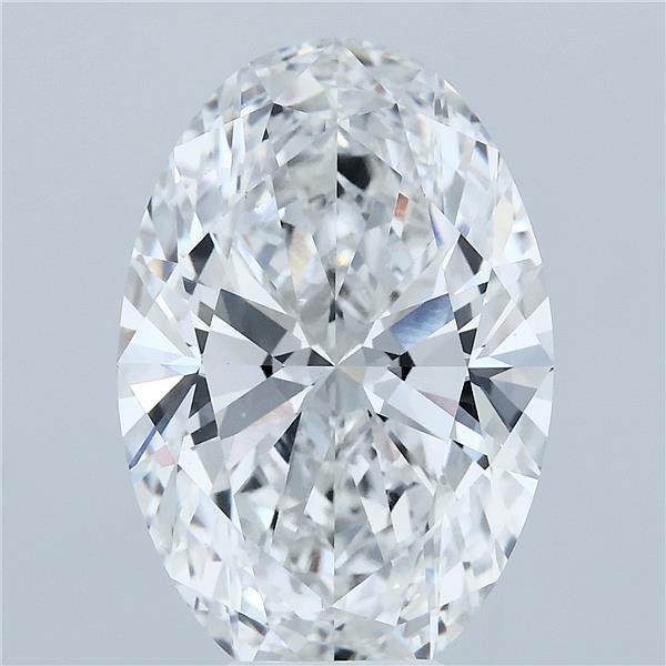 7.05ct Oval F VVS2 Lab Created Diamond