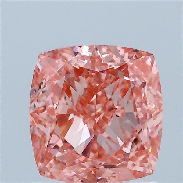 1.63ct Cushion FANCY VIVID PINK VVS2 Lab Created Diamond
