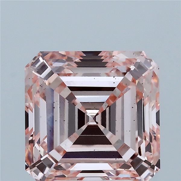 4.02ct Asscher FANCY INTENSE PINK VS2 Lab Created Diamond