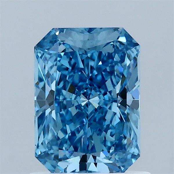 1.11ct Radiant FANCY VIVID BLUE VS1 Lab Created Diamond