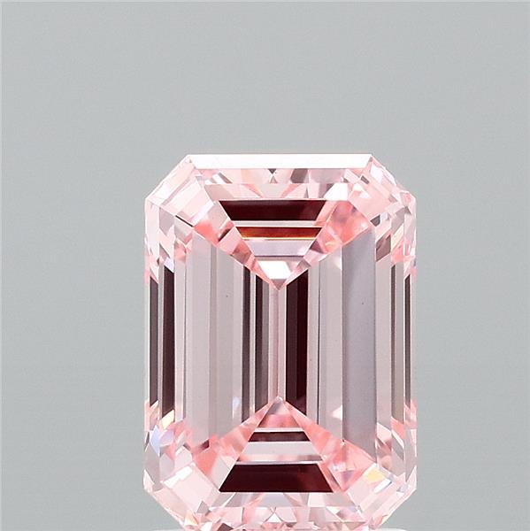 2.01ct Emerald FANCY INTENSE PINK VVS2 Lab Created Diamond