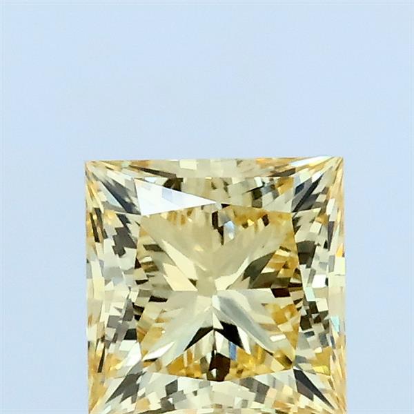 1.01ct Princess FANCY YELLOW VS1 Lab Created Diamond