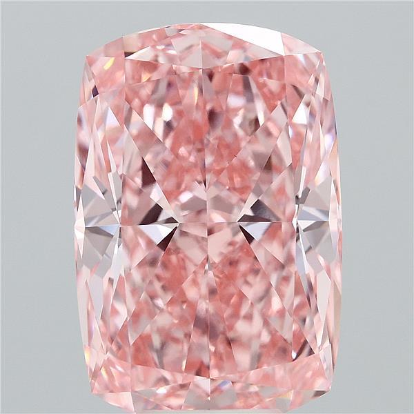 7.33ct Cushion FANCY VIVID PINK VVS2 Lab Created Diamond