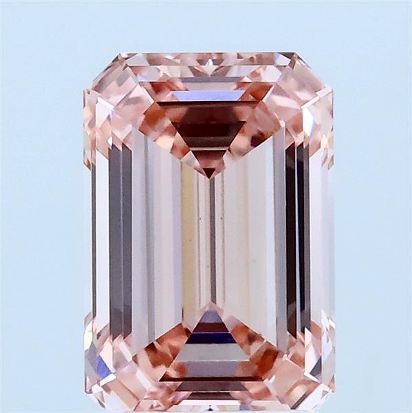 2.09ct Emerald FANCY INTENSE PINK VS1 Lab Created Diamond
