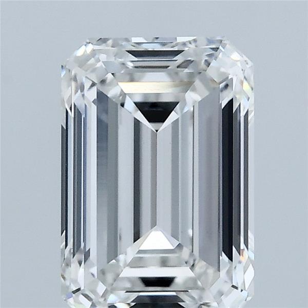 2.02ct Emerald F VVS2 Lab Created Diamond