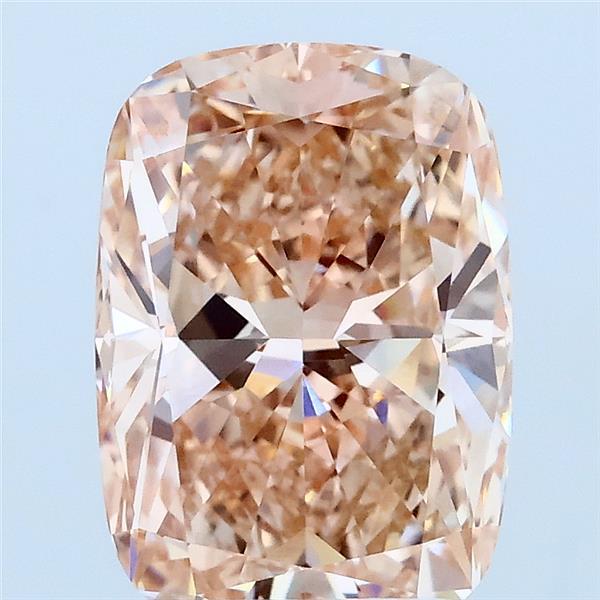 3.02ct Cushion FANCY ORANGY YELLOW VVS2 Lab Created Diamond