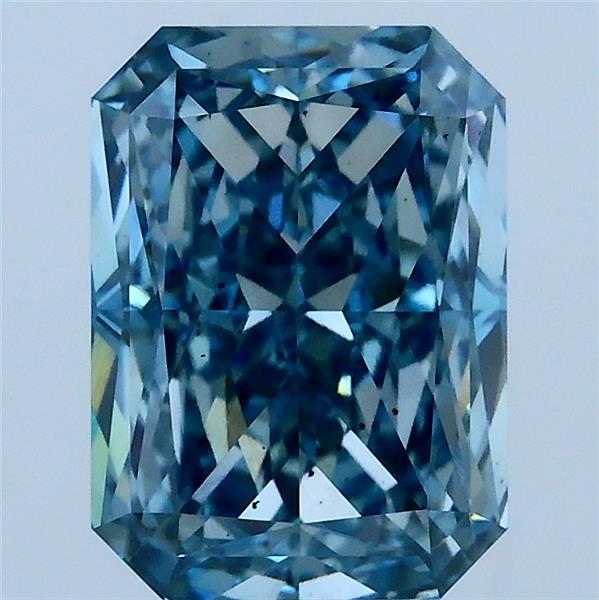 3.01ct Radiant FANCY VIVID BLUE VS2 Lab Created Diamond