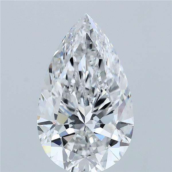 2.58ct Pear F VVS2 Lab Created Diamond