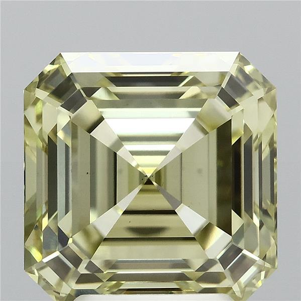 4.01ct Asscher FANCY YELLOW VS1 Lab Created Diamond
