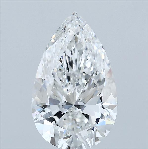 3.02ct Pear E VVS2 Lab Created Diamond
