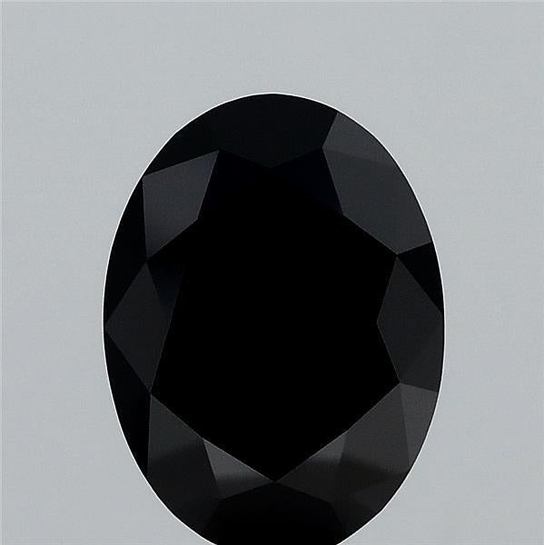 1.78ct Oval FANCY BLACK Lab Created Diamond