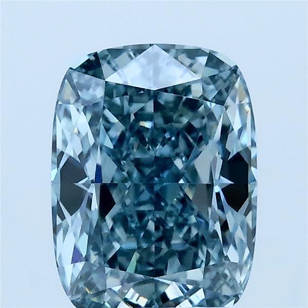 1.88ct Cushion FANCY INTENSE GREEN BLUE VS1 Lab Created Diamond