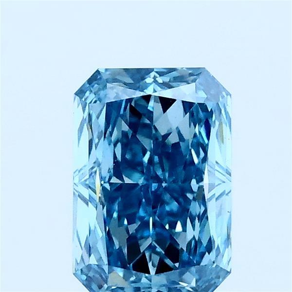 1.01ct Radiant FANCY VIVID BLUE VS1 Lab Created Diamond