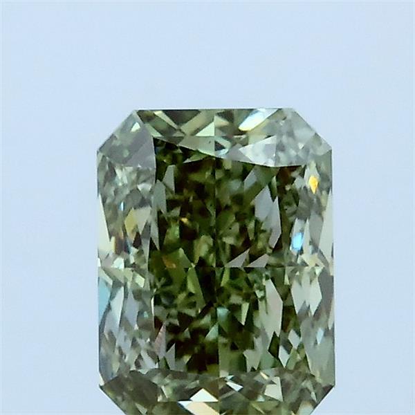 1.01ct Radiant FANCY VIVID GREEN VS1 Lab Created Diamond