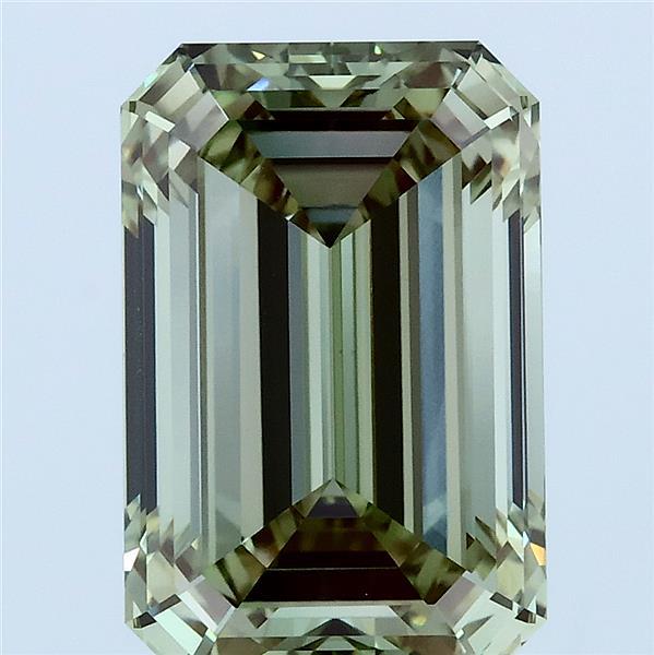5.03ct Emerald FANCY VIVID GREEN VVS1 Lab Created Diamond