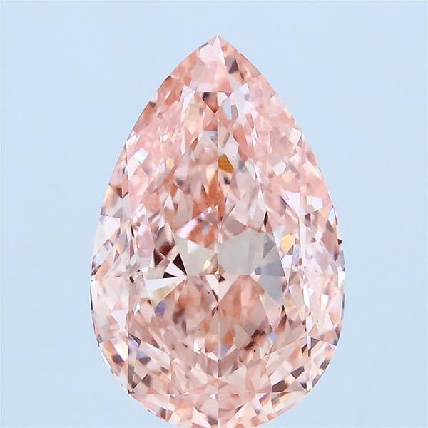 3.01ct Pear FANCY VIVID PINK VS1 Lab Created Diamond