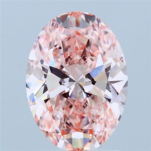 2.02ct Oval FANCY VIVID PINK VS1 Lab Created Diamond