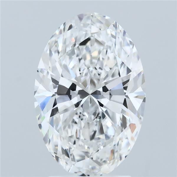 3.02ct Oval E VVS2 Lab Created Diamond