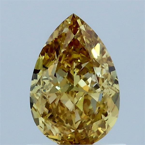 1.09ct Pear FANCY INTENSE YELLOW VS2 Lab Created Diamond