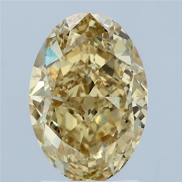 2.7ct Oval FANCY INTENSE YELLOW VVS1 Lab Created Diamond