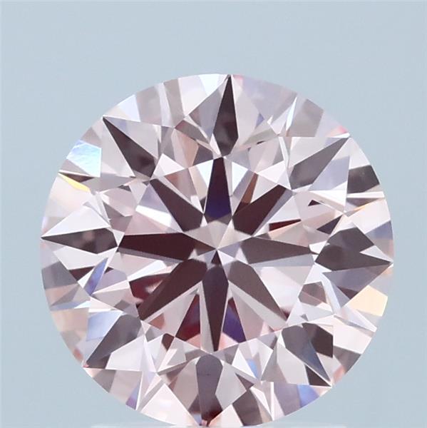 2.03ct Round FANCY VIVID PINK VS1 Lab Created Diamond