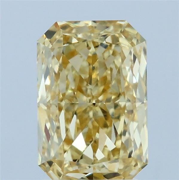 2.07ct Radiant FANCY INTENSE YELLOW VVS2 Lab Created Diamond