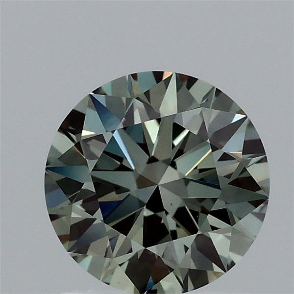 1.21ct Round FANCY VIVID GREEN VS1 Lab Created Diamond
