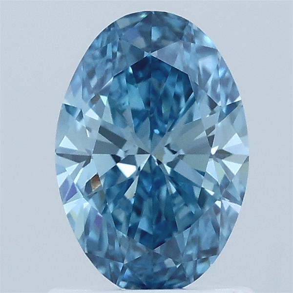 1ct Oval FANCY VIVID BLUE VS1 Lab Created Diamond