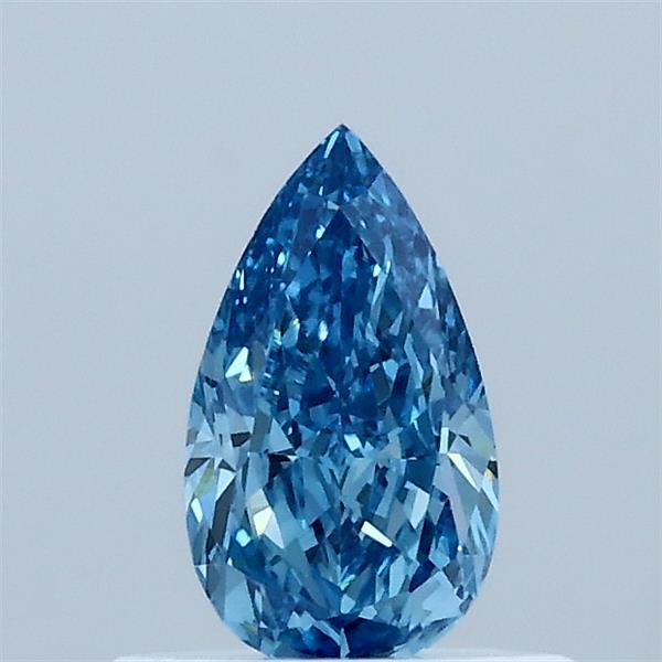 0.53ct Pear FANCY VIVID BLUE VVS2 Lab Created Diamond