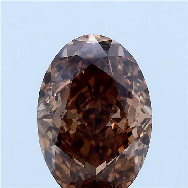 2.14ct Oval FANCY BROWN VS1 Lab Created Diamond