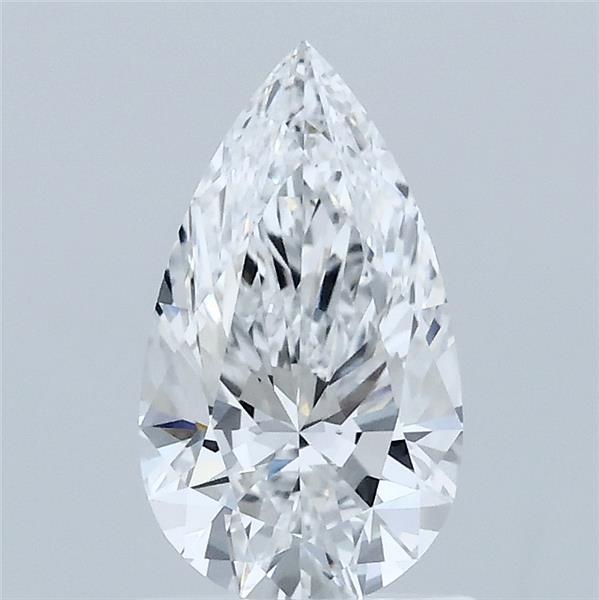 1.08ct Pear D VVS2 Lab Created Diamond
