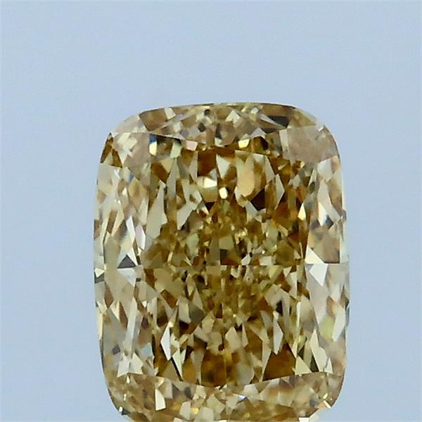1.02ct Cushion FANCY YELLOW VS1 Lab Created Diamond