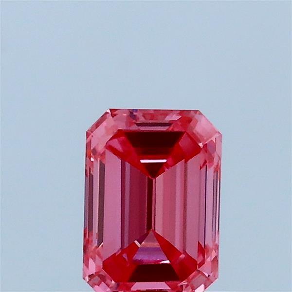 0.59ct Emerald FANCY VIVID PINK VVS2 Lab Created Diamond